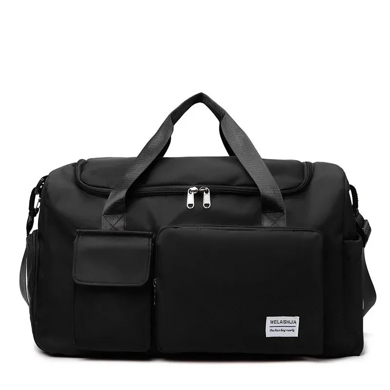 sac de voyage de grande capacité, sac à main portable à fermeture éclair pour le sport, sac de nuit multifonctionnel unisexe pour le 03