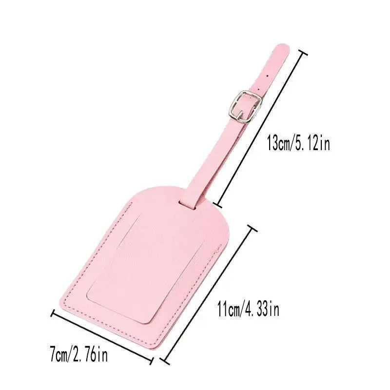 étiquette d'identification de valise en cuir pu, étiquette de bagage pour embarquement, porte-nom et adresse, accessoire de voyage pour femmes et hommes.