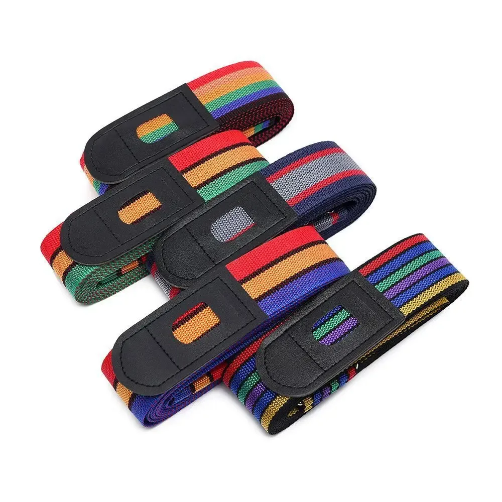 sangle de bagage en polypropylène, ceinture d'emballage arc-en-ciel antivol, accessoires pour valise de cabine, attache de sac