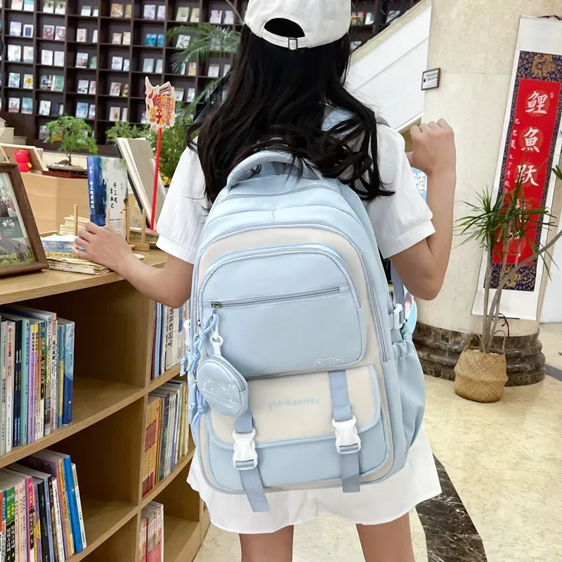 sac à dos scolaire tendance pour filles, sacs d'école pour adolescentes, sac à dos pour ordinateur portable, sac à dos de voyage décontracté, sac à livres, cartable pour enfants, imperméable