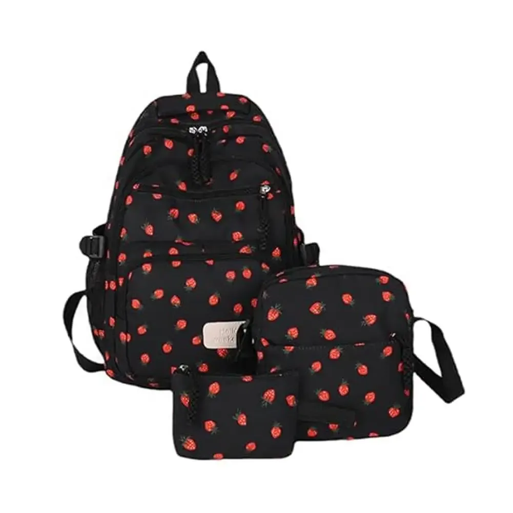 3 ensembles de sac à dos de grande capacité, sac d'école simple à la mode, sac d'université à sangle réglable, sac à dos de voyage pour étudiant