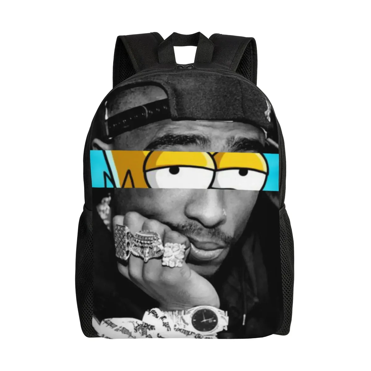 sac à dos populaire du rappeur 2pac pour hommes et femmes, sac à dos cool pour le lycée, la randonnée, les voyages, sac à dos en toile tupac pour l'université, cadeau