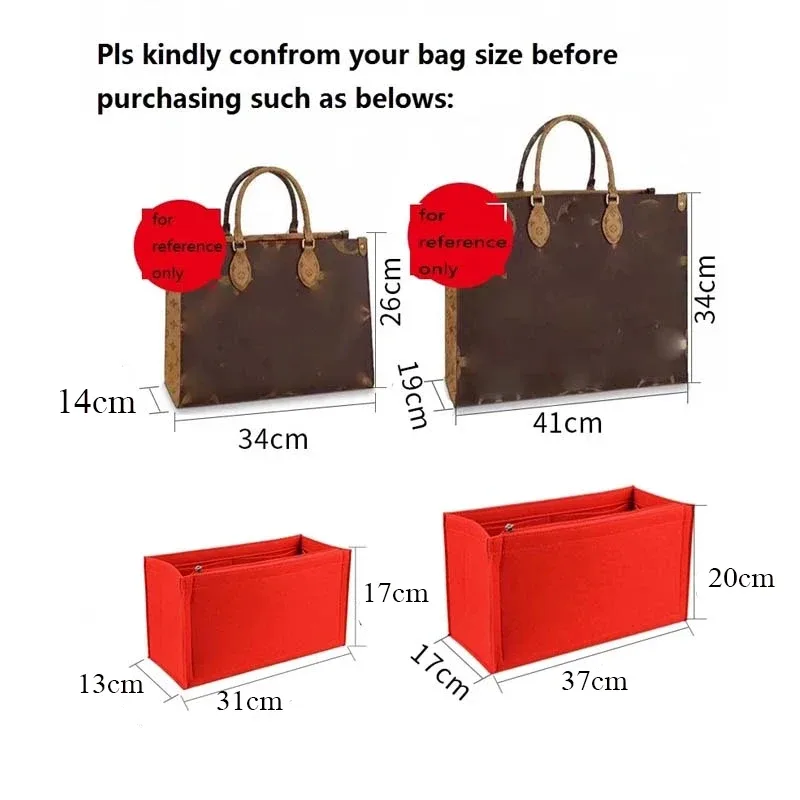 sac d'insertion en tissu feutré pour livre, sac à main de maquillage, organisateur, sac à main intérieur de voyage, sac à cosmétiques, sac pour maman, fourre-tout onthego