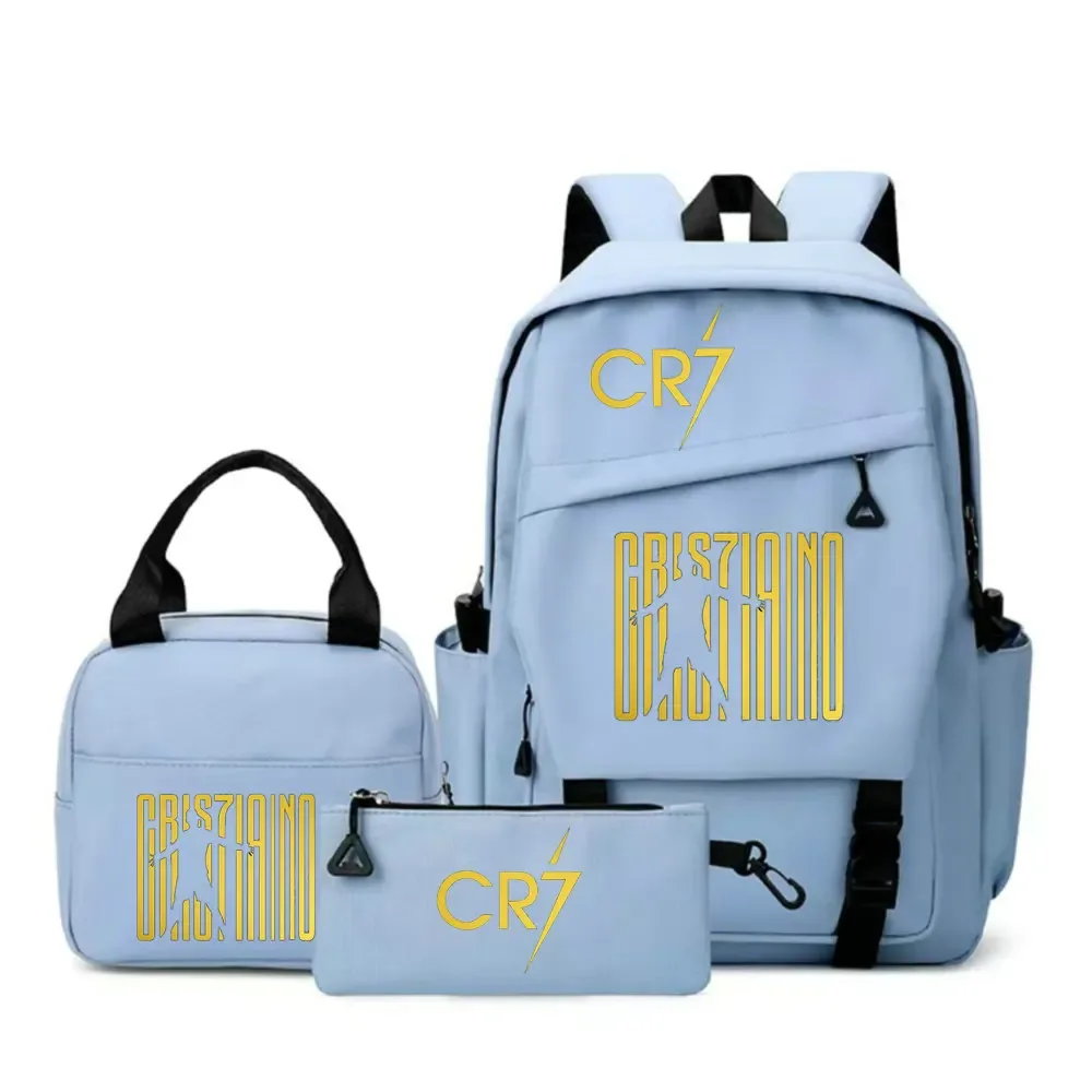 sac à dos cr7 pour étudiants, femmes et hommes, sac à dos tendance pour ordinateur portable, sac à dos quotidien pour adolescents, sac messager