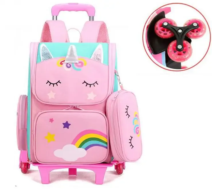 sac à dos à roulettes pour enfants, sac à roulettes, sacs à roulettes pour filles, sac à dos à roulettes pour filles