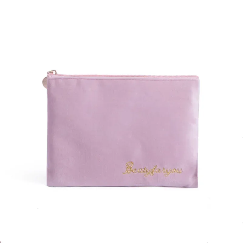 sac de rangement de maquillage en velours doux pour femme, trousse de toilette pour coussinets, trousse de maquillage de voyage gt, trousse de beauté pour évaluateurs