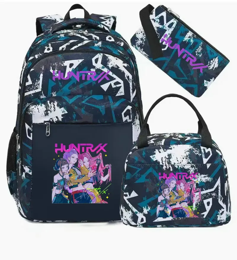 sacs d'école décontractés kpop demon hunter pour garçons et filles, sac à dos étanche de grande capacité pour ordinateur portable, sac à dos de voyage mochilas