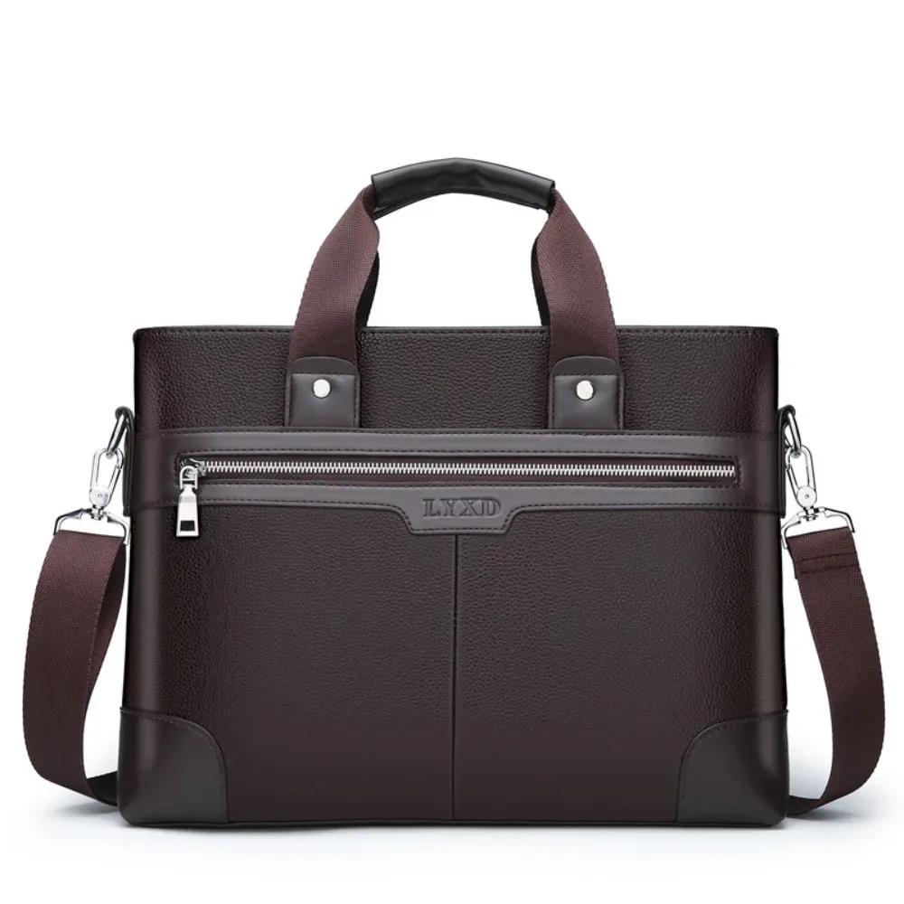 porte-documents en cuir pu grande capacité, organiseur de papiers, sac à documents professionnel en tissu oxford, fermeture éclair multifonctionnelle