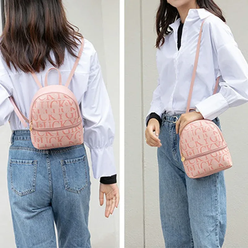 mini sac à dos mode rétro sac à bandoulière petit mignon sac à main en cuir pu petit sac à dos pour les femmes voyage voyage sac de sortie