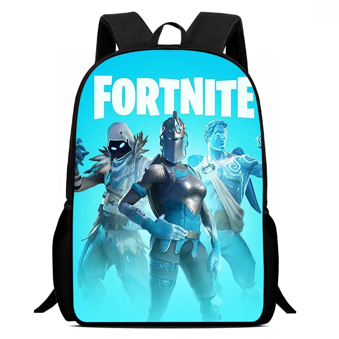 sac à dos d'école fortnite de 15 pouces pour enfants, garçons et filles, sac à dos léger imprimé avec des motifs de jeux, grand format, adapté aux enfants de 5 à 8 ans
