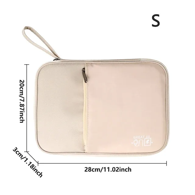 sac de rangement de câbles de données portables, chargeur usb numérique, fil d'écouteurs, boîte de rangement de batterie externe, kit de voyage, pochette de rangement