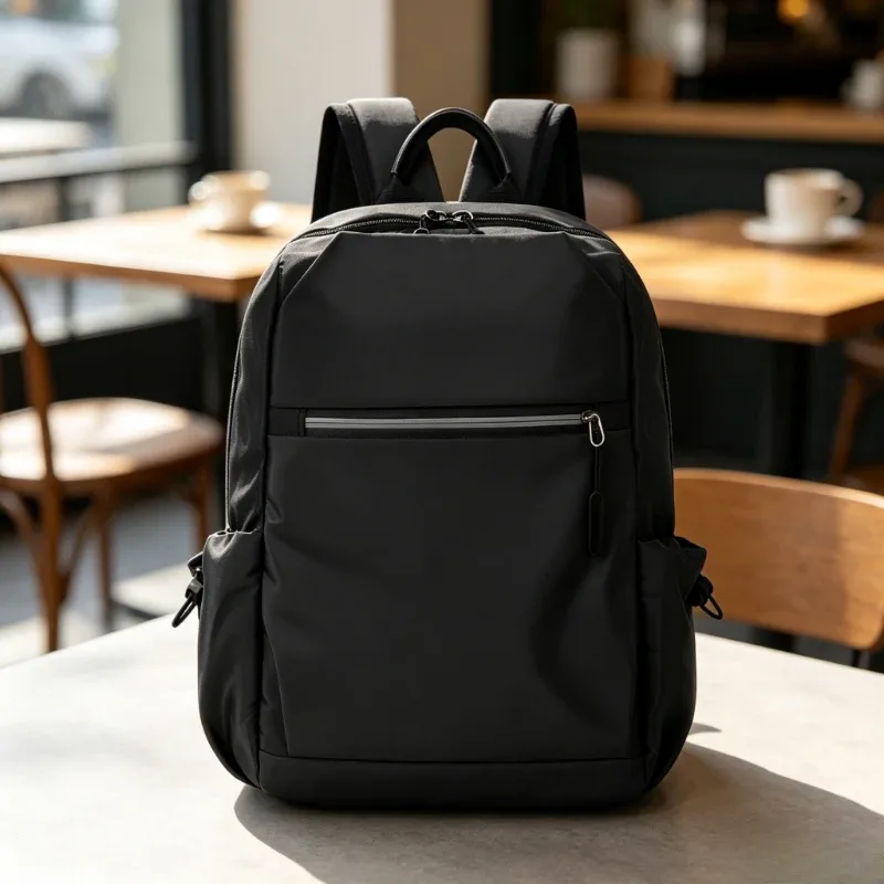 Mini sac à dos pour hommes, tissu Oxford imperméable, plusieurs poches, sangles réglables, poche latérale pour les déplacements quotidiens, les voyages courts, utilisation en extérieur