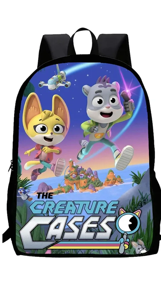 ensemble de 3 pièces de jeu pour enfants, étuis de créature c, sac à dos d'école avec sacs à déjeuner, sacs à crayons, sacs d'école pour garçons et filles, meilleur cadeau