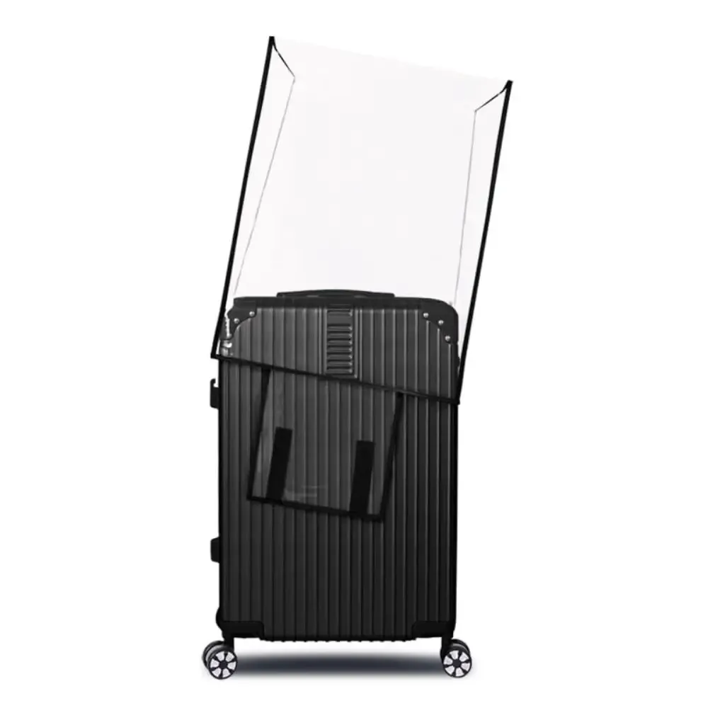 Housse de bagage transparente en PVC, accessoires de voyage, housses de rangement anti-poussière, protection imperméable pour valises.