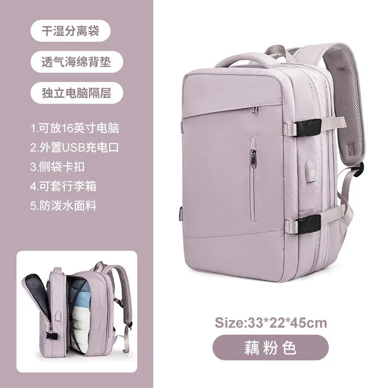 sacs à dos de charge multifonctionnels de grande capacité, sacs d'affaires, sac à dos de voyage extensible en avion, sac pour ordinateur portable, bagages, nouveau