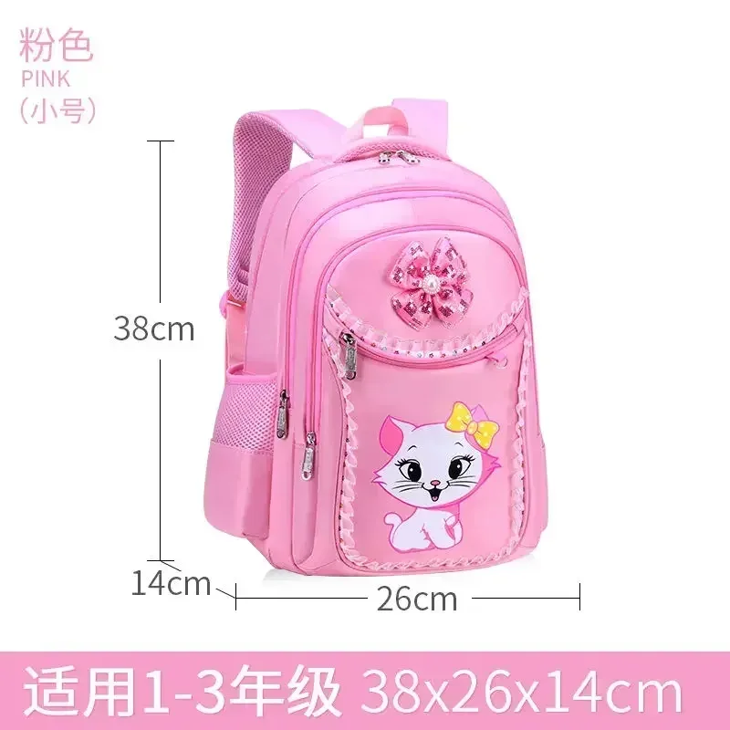 ensemble sac à dos enfant motif chat avec sac à déjeuner et trousse, sac d'école mignon pour filles et garçons, cartable imperméable pour élèves du primaire