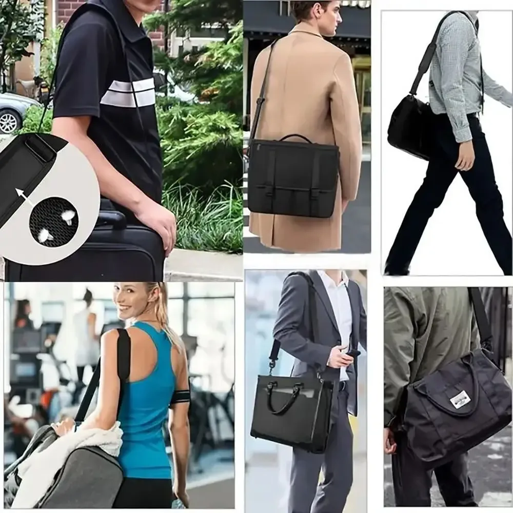 accessoires pour sacs : sangle de sac réglable en nylon noir, bandoulière avec coussinet pour sac à bandoulière
