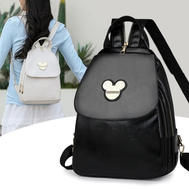 mode multifonctionnel femmes sacs à dos en cuir vintage sac à dos en cuir pu pour adolescent dames sac de poitrine loisirs voyage sac à dos