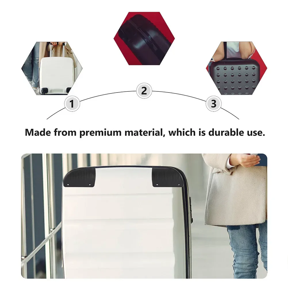lot de 4 protections d'angle pour valise, en plastique premium, protection des bords de bagages, anti-collision, protection de sac de voyage, résistant aux chocs forts