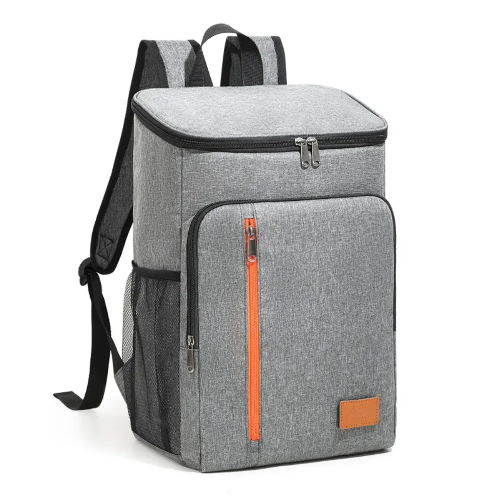 sac à dos isotherme en tissu oxford, double bandoulière, sac repas thermique portable, sac isotherme épais et tendance de grande capacité