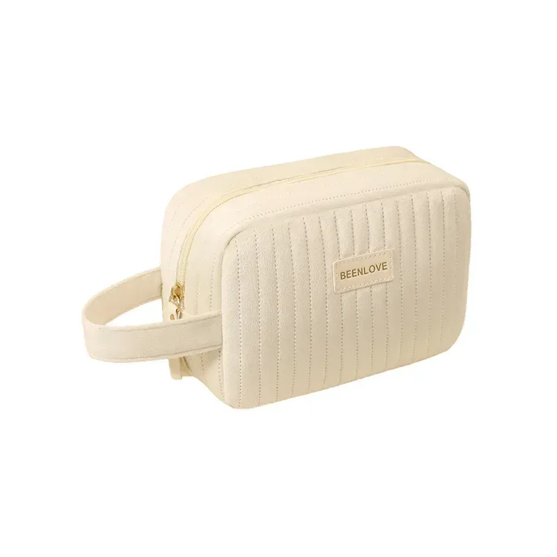 sac de rangement pour maquillage en velours pour la saison froide, grande capacité, pochette cosmétique pour pinceaux, cosmétiques, voyage, rangement quotidien