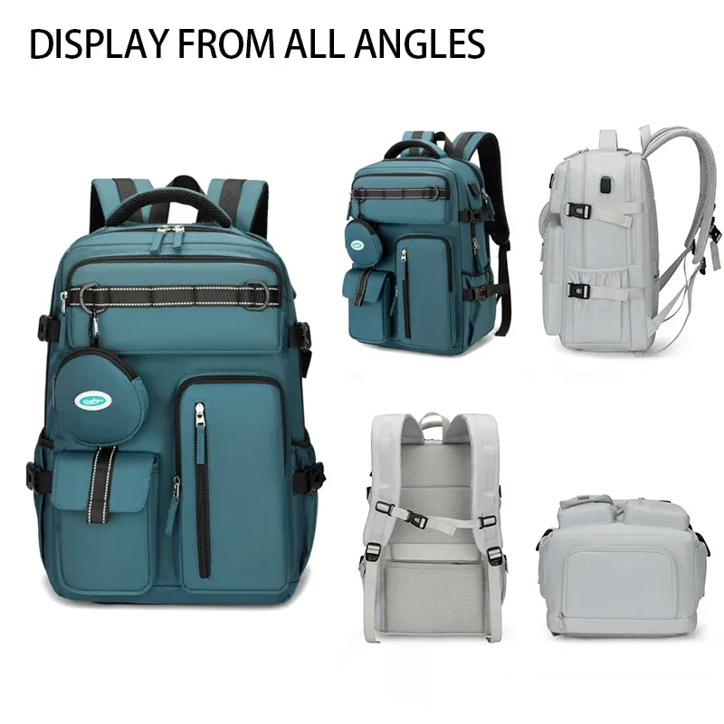 Sac à dos de voyage, sac à dos de cabine approuvé pour les vols, sac à dos pour étudiants, sacoche pour ordinateur portable 15,6 pouces