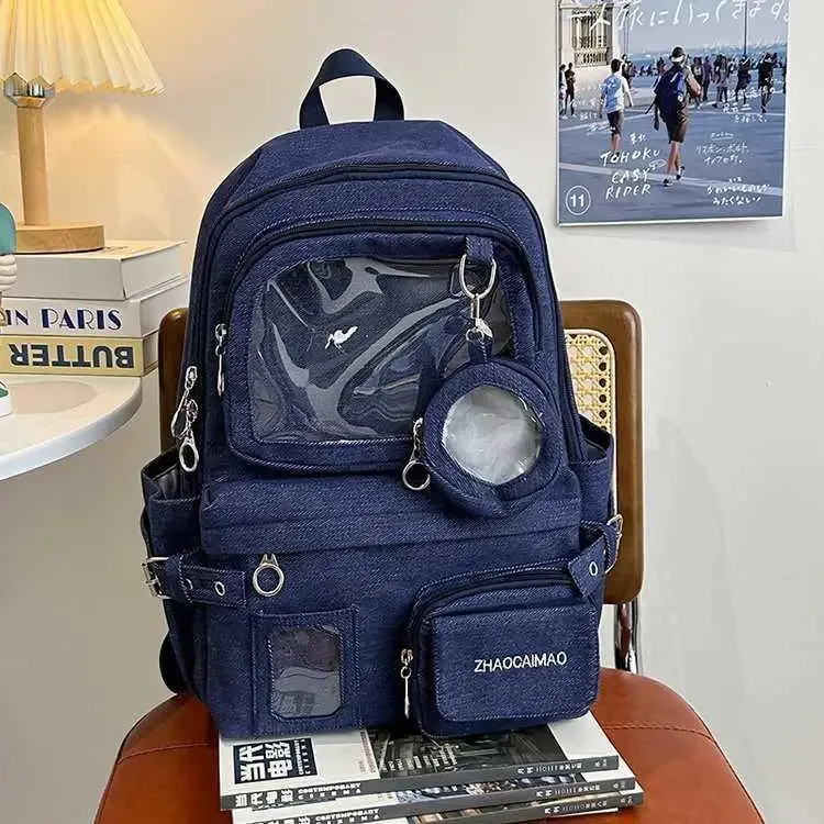 2026 denim ita mochila haute capacité mochilas mujer étudiant sac à dos de trajet quotidien spacieux sac durable nouveau bolsa feminina