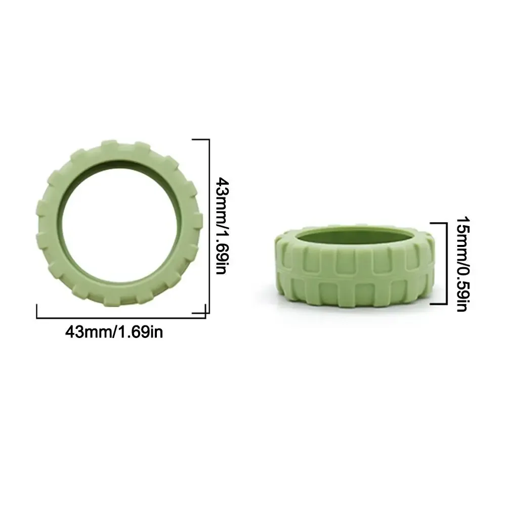 8 pièces/ensemble – protège-roues de valise en silicone silencieux – pièces de valise – protection d'essieux et de roues pour bagages