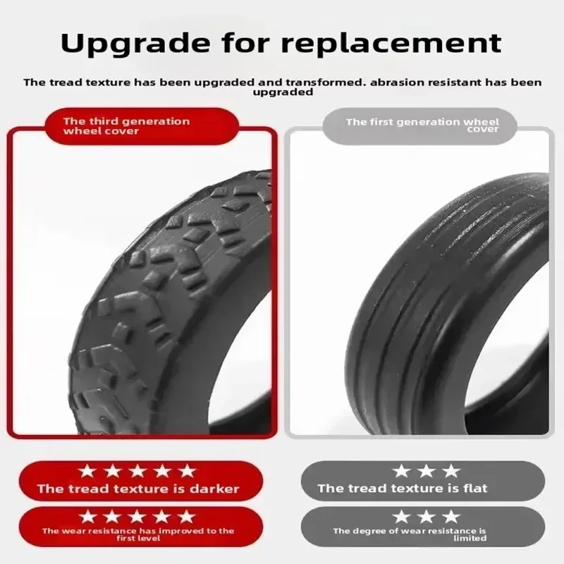 roues universelles en caoutchouc pour bagages, 8 pièces, diamètre 5-7.5cm, roulettes de rechange pour valise, pièces de réparation durables et résistantes à l'usure pour chariot