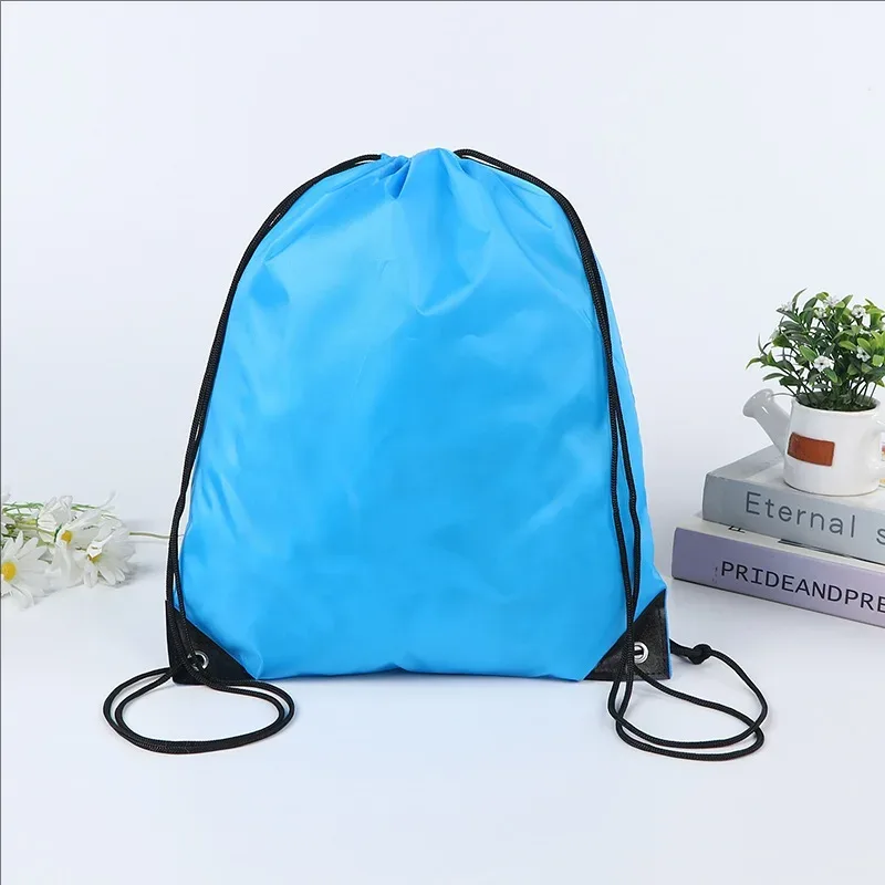sac de sport pliable imperméable avec poche, sac à dos de fitness à cordon, sac de randonnée, camping, natation, pour hommes et femmes