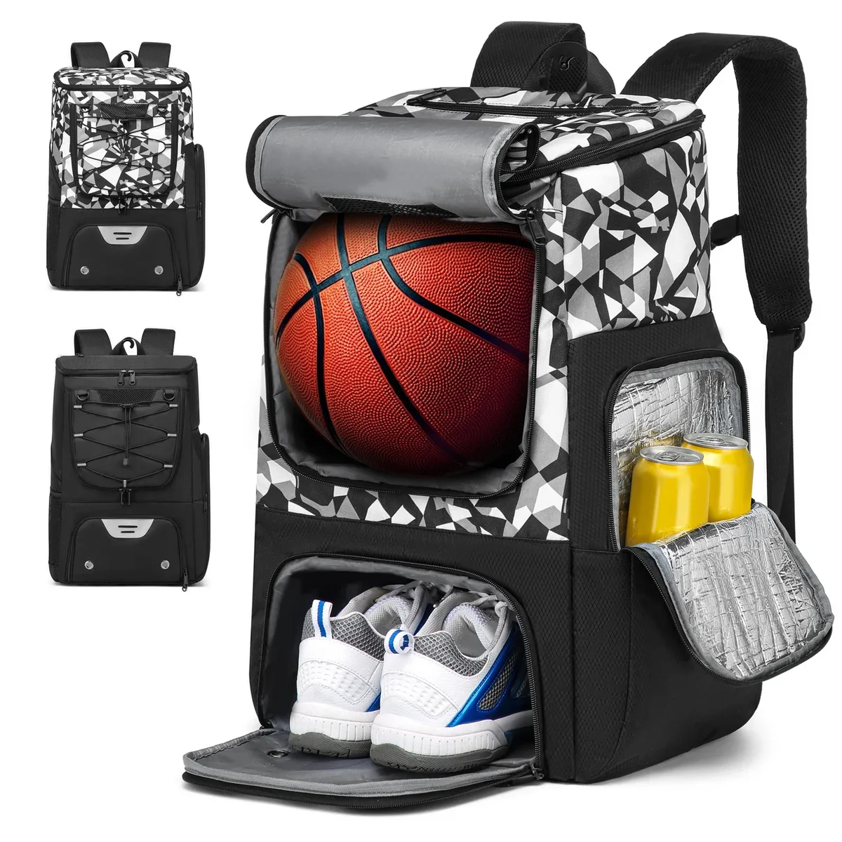 sac à dos de football pour hommes, sac à dos de basket-ball, sacs de rangement de football en plein air, sac à dos de sport d'entraînement avec compartiment à chaussures