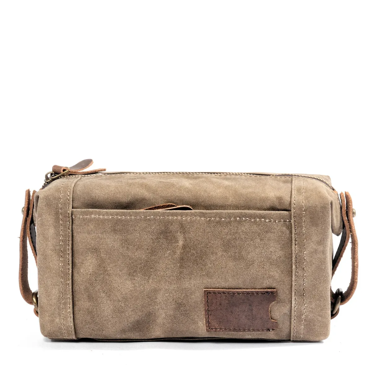 trousse de toilette portable pour voyages d'affaires, petite trousse de rangement en toile cirée pour femmes, trousse de maquillage imperméable pour hommes