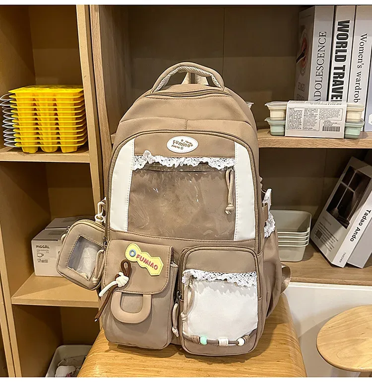sac à dos ulzzang ita pour filles, nouveau style japonais, léger, grande capacité, sac d'école mignon de haute qualité, sac de voyage
