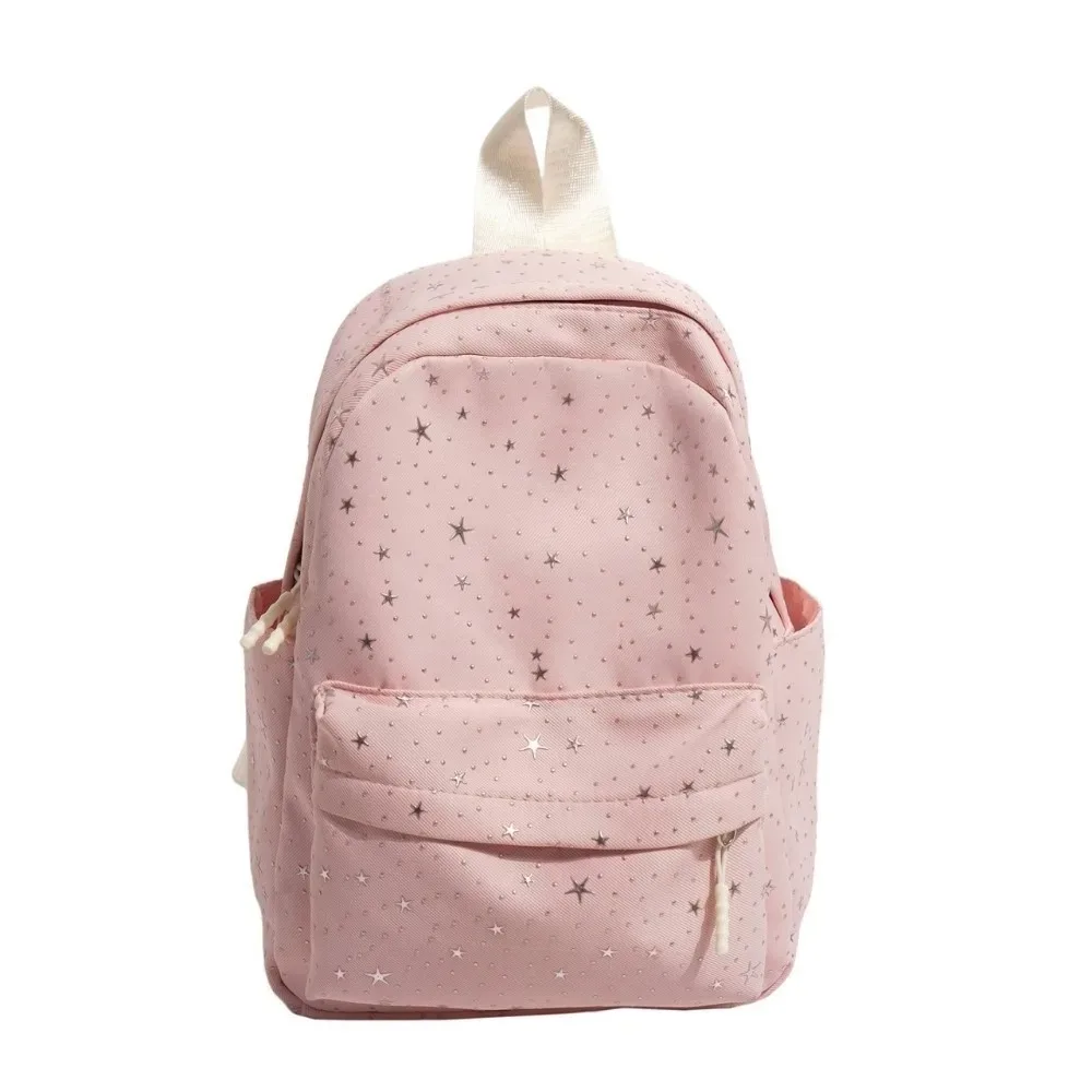 sac à dos étoile imprimé mignon, léger, grande capacité, en nylon, sac à bandoulière, style universitaire, sac d'école pour étudiants, cadeau