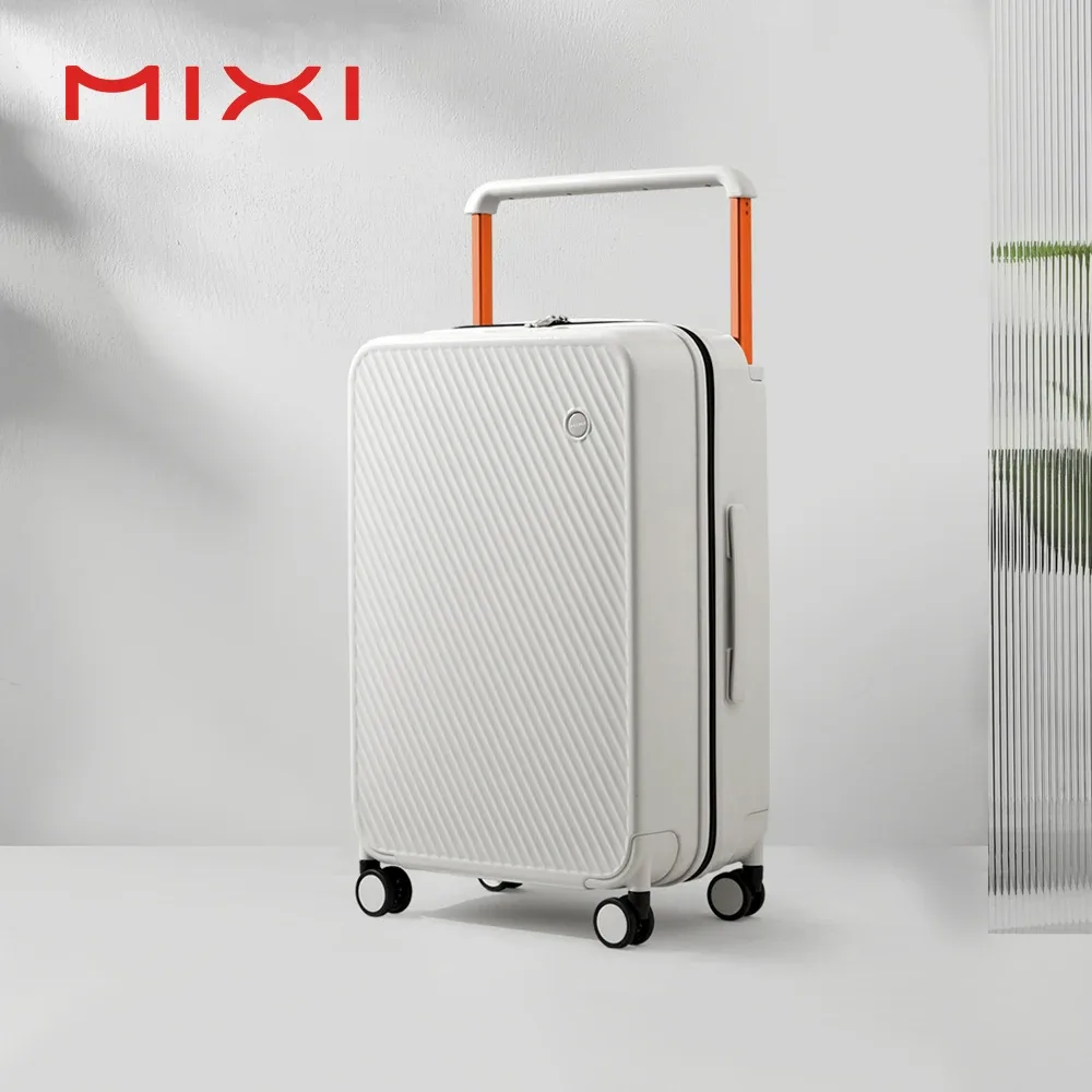 mixi – magnifique valise à poignée large de 24 pouces pour hommes et femmes, bagage de voyage, roues roulantes, cabine de 20 pouces, conception brevetée m9276