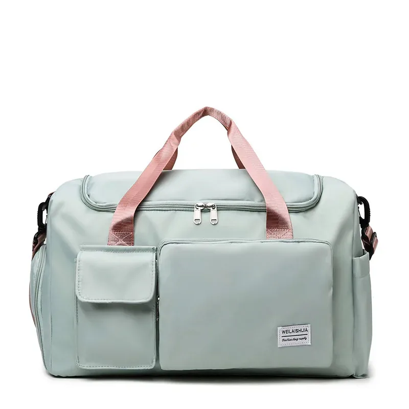 sac de voyage de grande capacité, sac à main portable à fermeture éclair pour le sport, sac de nuit multifonctionnel unisexe pour le 03