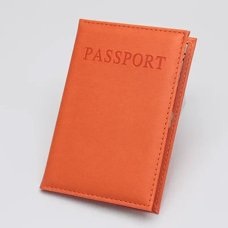 1pc mode nouveau pu femmes porte-passeport couple modèles filles voyage passeport couverture unisexe porte-carte homme porte-carte portefeuille