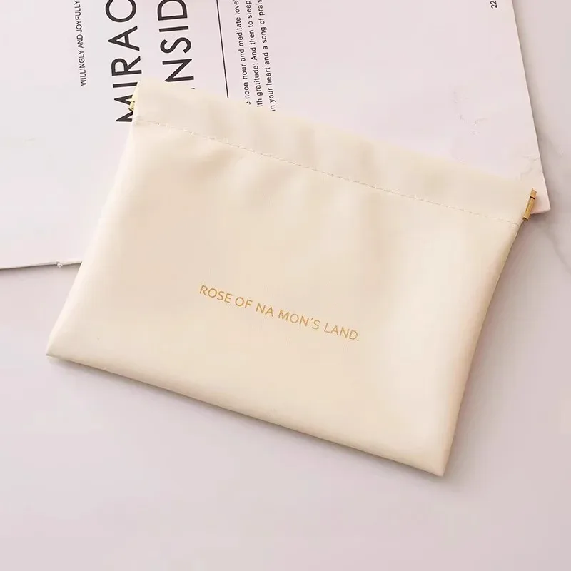 sac de rangement pour balles avec fermeture automatique, sac de rangement pour écouteurs filaires, porte-monnaie en pu, mini sac portable pour rouge à lèvres et maquillage, 1 pièce