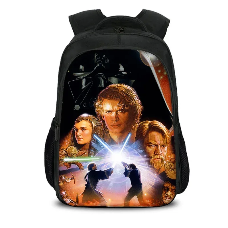 sac à dos star wars à double couche, style film, imprimé jeu, pour étudiants, garçons et filles, nouveau, à la mode et polyvalent