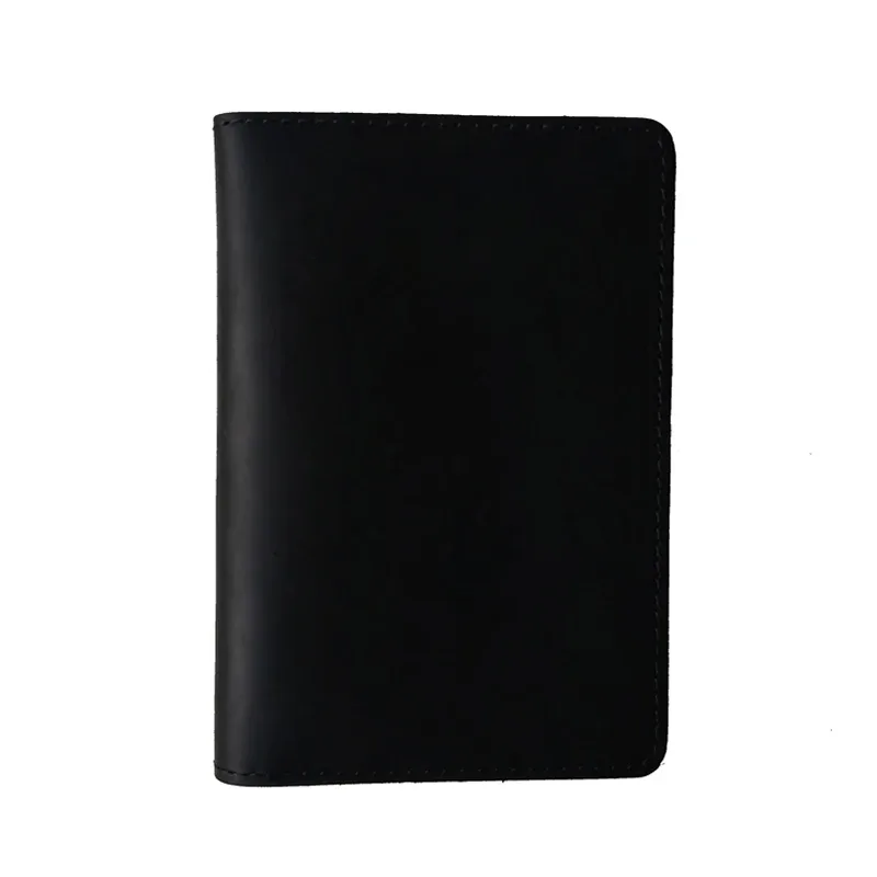 porte-passeport en cuir véritable unisexe, cuir de vache vintage, étui pour cartes de crédit, portefeuille de voyage pour hommes et femmes