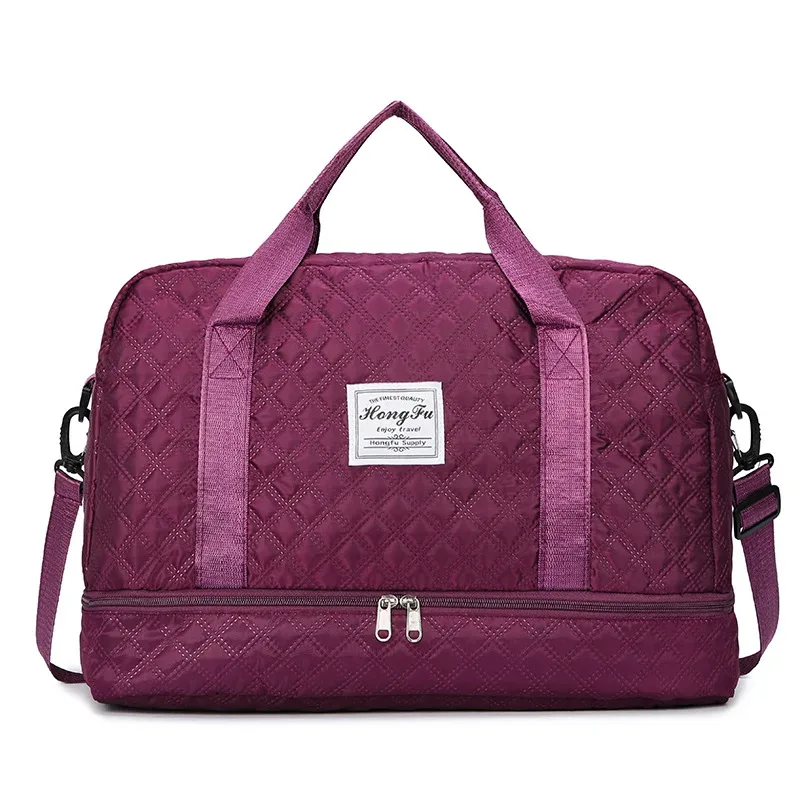 sac de voyage surdimensionné luxueux, élégant et durable, avec séparation sec/humide et poches latérales pratiques pour les voyages et les séances de sport