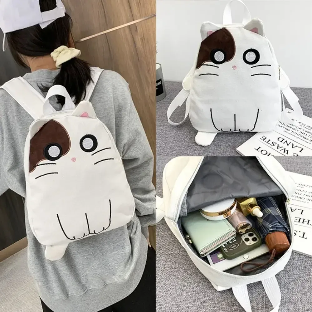 cartables de chat de dessin animé à la mode et mignons pour enfants, sac à dos en toile de haute qualité, idéaux pour les voyages et le shopping des étudiants