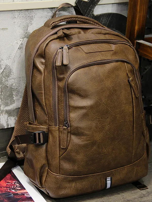 Nouveau sac à dos vintage pour homme, sac à dos multifonctionnel pour ordinateur portable, sac à dos tendance pour étudiants, sac à dos de voyage