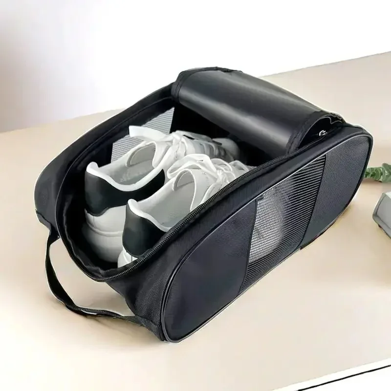 sac à chaussures de golf portable, sac à main en tissu oxford de haute qualité, imperméable, anti-poussière, léger, sac de rangement pour chaussures de football et de tennis