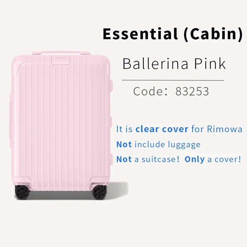 housse de protection transparente pour bagages, applicable pour rimowa essential, 21 26 30 pouces, housse de valise rimowa salsa