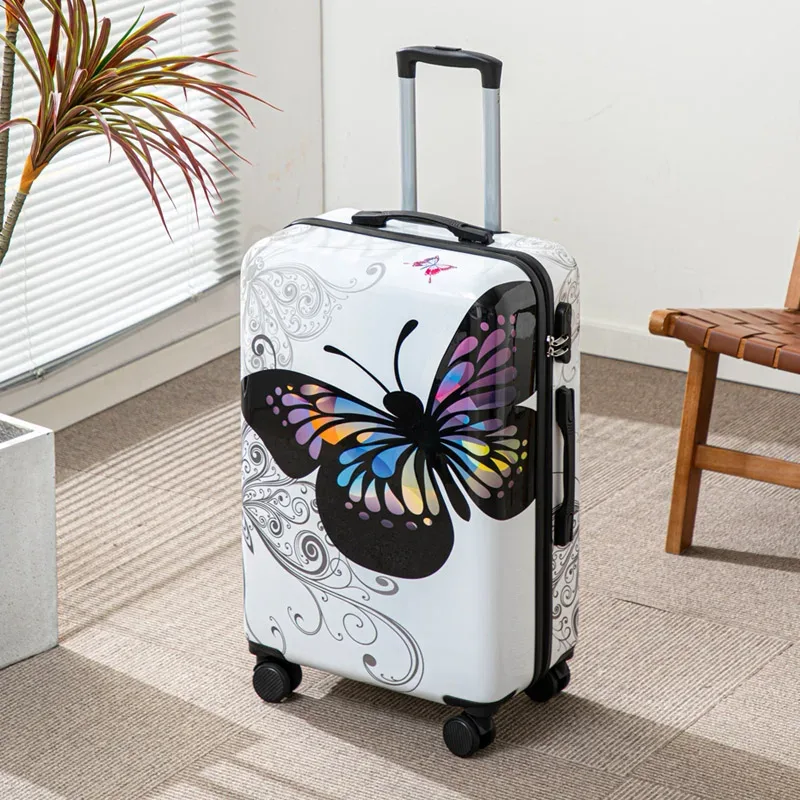 valise de voyage à roulettes de grande capacité de 20 pouces avec verrouillage par mot de passe pour les vacances et les voyages d'affaires