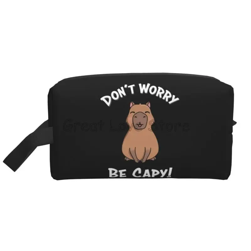 mignon capybara be cappy voyage sac cosmétique grande capacité pochette de maquillage étanche accessoires de toilette organisateur pour femmes filles