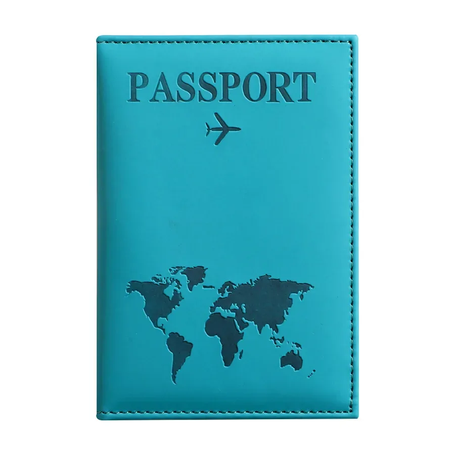nouvelle arrivée : housse de protection pour passeport en cuir pu, porte-billets unisexe, organisateur de documents léger, indispensable pour les voyages