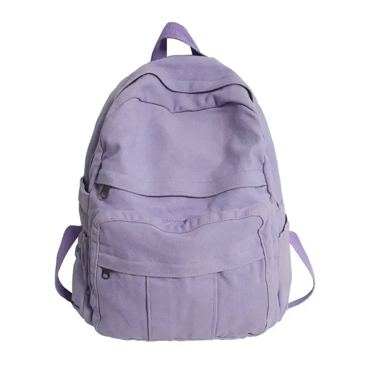 sac à dos en toile pour femme, nouveau style, vintage, pour étudiante, sac d'école, sac pour ordinateur portable, sac de voyage kawaii