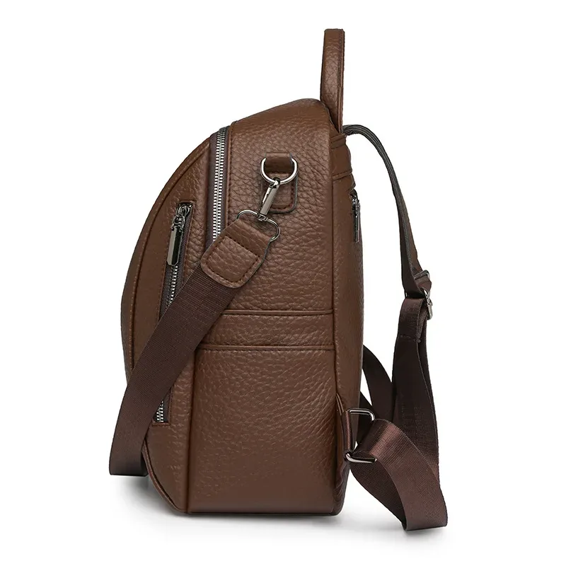 nouveauté vente chaude sac à dos en polyuréthane sac à main pour femmes dames sacs à dos de mode, sac vintage convertible pour voyage, travail quotidien